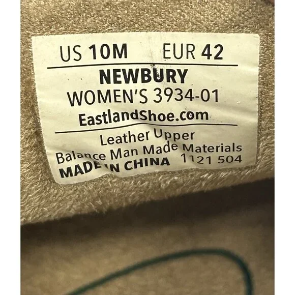 NEW Eastland Newbury Black Leather Penny Loafers Women's 10M Y2K Chunky Lug SZ10 - Picture 8 of 9